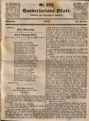 Regensburger Conversations-Blatt (Regensburger Tagblatt) Mittwoch 11. Oktober 1843