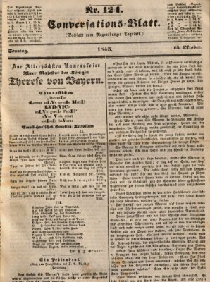 Regensburger Conversations-Blatt (Regensburger Tagblatt) Sonntag 15. Oktober 1843