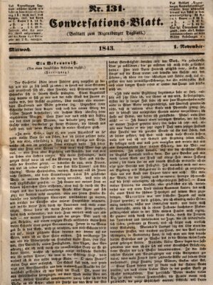 Regensburger Conversations-Blatt (Regensburger Tagblatt) Mittwoch 1. November 1843