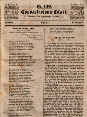 Regensburger Conversations-Blatt (Regensburger Tagblatt) Mittwoch 6. Dezember 1843