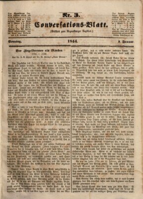 Regensburger Conversations-Blatt (Regensburger Tagblatt) Sonntag 7. Januar 1844