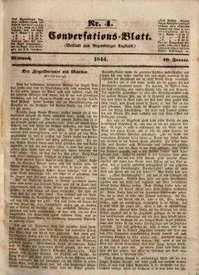 Regensburger Conversations-Blatt (Regensburger Tagblatt) Mittwoch 10. Januar 1844