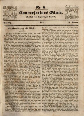 Regensburger Conversations-Blatt (Regensburger Tagblatt) Sonntag 14. Januar 1844