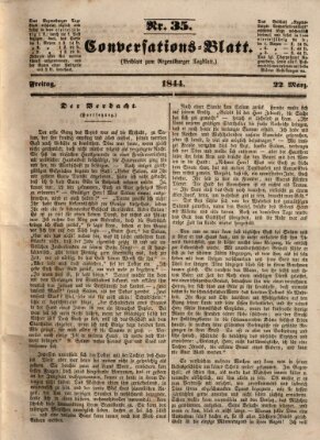 Regensburger Conversations-Blatt (Regensburger Tagblatt) Freitag 22. März 1844