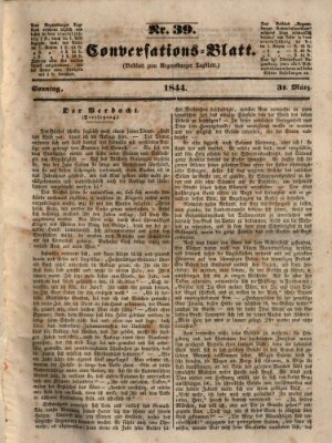 Regensburger Conversations-Blatt (Regensburger Tagblatt) Sonntag 31. März 1844