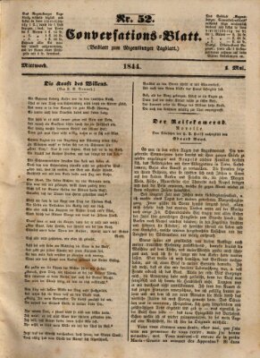 Regensburger Conversations-Blatt (Regensburger Tagblatt) Mittwoch 1. Mai 1844