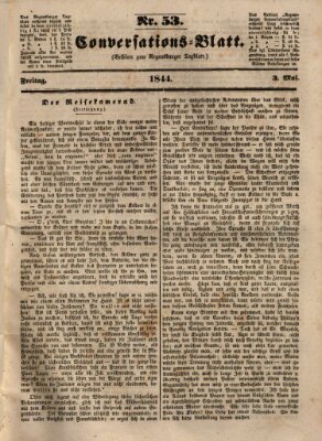 Regensburger Conversations-Blatt (Regensburger Tagblatt) Freitag 3. Mai 1844