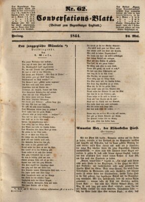 Regensburger Conversations-Blatt (Regensburger Tagblatt) Freitag 24. Mai 1844