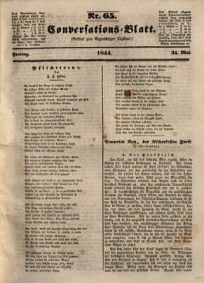 Regensburger Conversations-Blatt (Regensburger Tagblatt) Freitag 31. Mai 1844