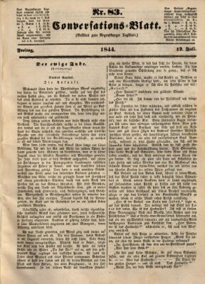 Regensburger Conversations-Blatt (Regensburger Tagblatt) Freitag 12. Juli 1844