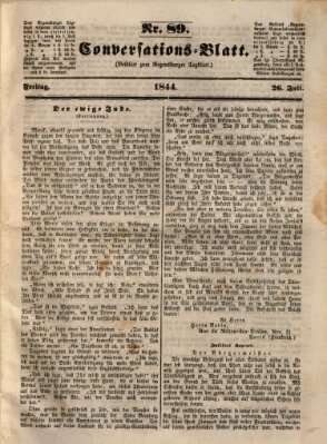 Regensburger Conversations-Blatt (Regensburger Tagblatt) Freitag 26. Juli 1844