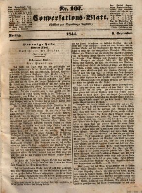 Regensburger Conversations-Blatt (Regensburger Tagblatt) Freitag 6. September 1844