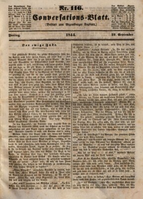 Regensburger Conversations-Blatt (Regensburger Tagblatt) Freitag 27. September 1844