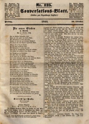 Regensburger Conversations-Blatt (Regensburger Tagblatt) Freitag 18. Oktober 1844