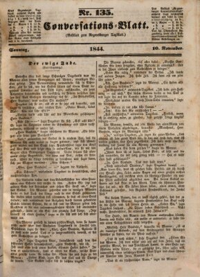 Regensburger Conversations-Blatt (Regensburger Tagblatt) Sonntag 10. November 1844