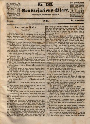 Regensburger Conversations-Blatt (Regensburger Tagblatt) Freitag 15. November 1844