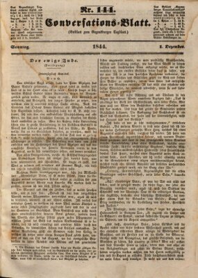 Regensburger Conversations-Blatt (Regensburger Tagblatt) Sonntag 1. Dezember 1844