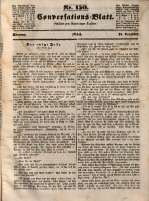 Regensburger Conversations-Blatt (Regensburger Tagblatt) Sonntag 15. Dezember 1844