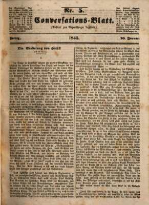 Regensburger Conversations-Blatt (Regensburger Tagblatt) Freitag 10. Januar 1845