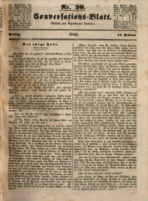 Regensburger Conversations-Blatt (Regensburger Tagblatt) Freitag 14. Februar 1845