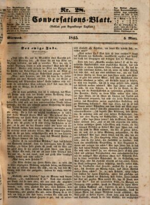 Regensburger Conversations-Blatt (Regensburger Tagblatt) Mittwoch 5. März 1845