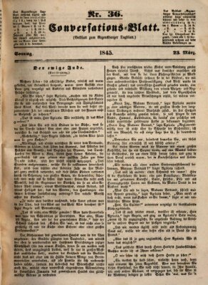 Regensburger Conversations-Blatt (Regensburger Tagblatt) Sonntag 23. März 1845