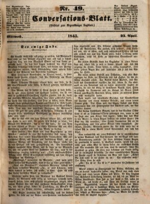 Regensburger Conversations-Blatt (Regensburger Tagblatt) Mittwoch 23. April 1845