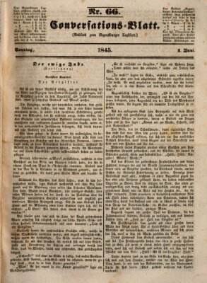 Regensburger Conversations-Blatt (Regensburger Tagblatt) Sonntag 1. Juni 1845