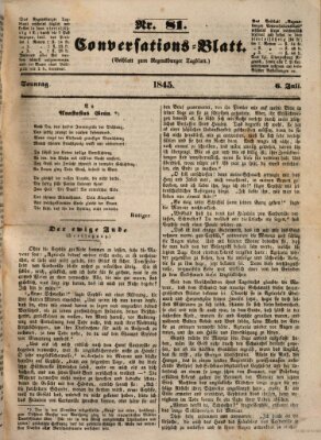 Regensburger Conversations-Blatt (Regensburger Tagblatt) Sonntag 6. Juli 1845