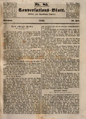 Regensburger Conversations-Blatt (Regensburger Tagblatt) Mittwoch 16. Juli 1845