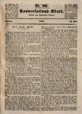 Regensburger Conversations-Blatt (Regensburger Tagblatt) Freitag 18. Juli 1845