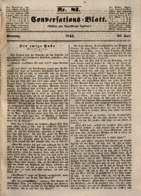 Regensburger Conversations-Blatt (Regensburger Tagblatt) Sonntag 20. Juli 1845