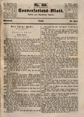 Regensburger Conversations-Blatt (Regensburger Tagblatt) Mittwoch 23. Juli 1845