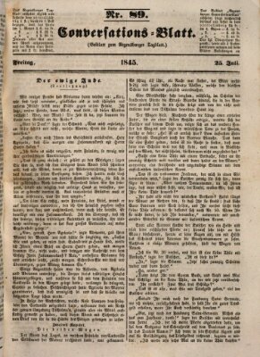 Regensburger Conversations-Blatt (Regensburger Tagblatt) Freitag 25. Juli 1845