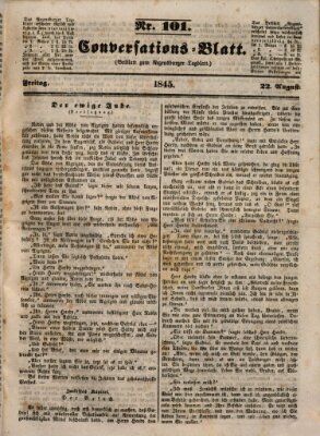 Regensburger Conversations-Blatt (Regensburger Tagblatt) Freitag 22. August 1845