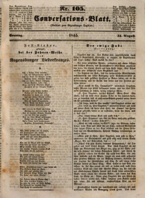 Regensburger Conversations-Blatt (Regensburger Tagblatt) Sonntag 31. August 1845