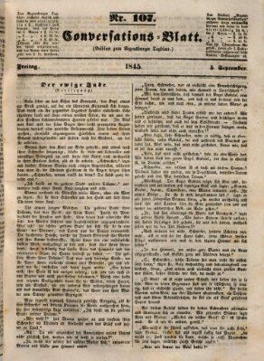 Regensburger Conversations-Blatt (Regensburger Tagblatt) Freitag 5. September 1845