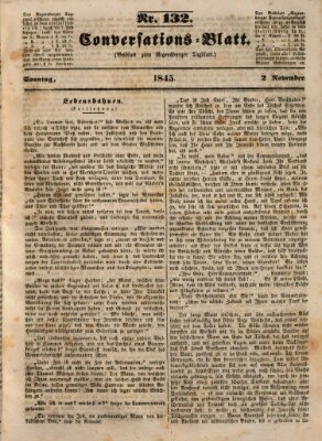 Regensburger Conversations-Blatt (Regensburger Tagblatt) Sonntag 2. November 1845