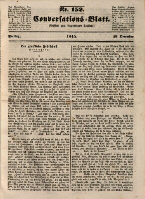 Regensburger Conversations-Blatt (Regensburger Tagblatt) Freitag 19. Dezember 1845