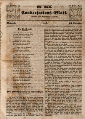 Regensburger Conversations-Blatt (Regensburger Tagblatt) Mittwoch 24. Dezember 1845