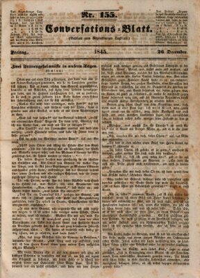 Regensburger Conversations-Blatt (Regensburger Tagblatt) Freitag 26. Dezember 1845