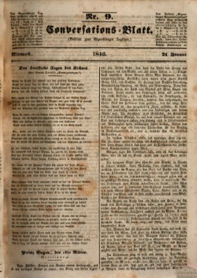 Regensburger Conversations-Blatt (Regensburger Tagblatt) Mittwoch 21. Januar 1846