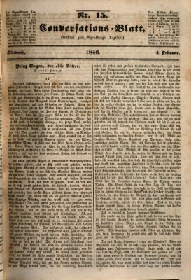 Regensburger Conversations-Blatt (Regensburger Tagblatt) Mittwoch 4. Februar 1846