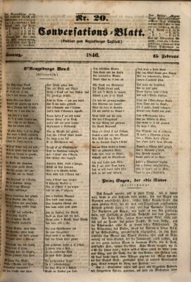 Regensburger Conversations-Blatt (Regensburger Tagblatt) Sonntag 15. Februar 1846