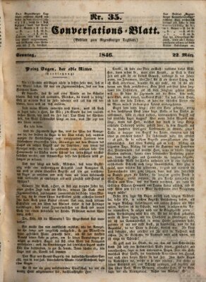 Regensburger Conversations-Blatt (Regensburger Tagblatt) Sonntag 22. März 1846