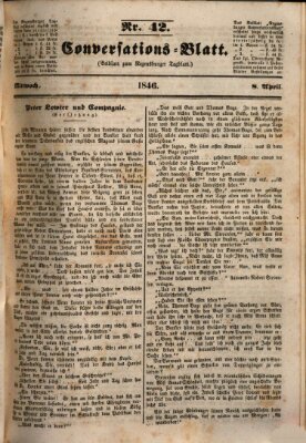 Regensburger Conversations-Blatt (Regensburger Tagblatt) Mittwoch 8. April 1846