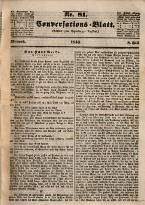 Regensburger Conversations-Blatt (Regensburger Tagblatt) Mittwoch 8. Juli 1846