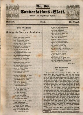 Regensburger Conversations-Blatt (Regensburger Tagblatt) Mittwoch 12. August 1846