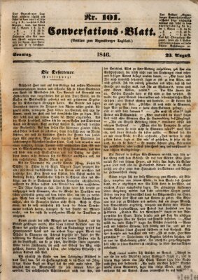 Regensburger Conversations-Blatt (Regensburger Tagblatt) Sonntag 23. August 1846