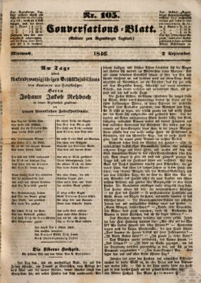 Regensburger Conversations-Blatt (Regensburger Tagblatt) Mittwoch 2. September 1846